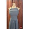 Image 2 : BRIDESMAID DRESS : Size 14 : Morilee : 21666: Slate : Chiffon