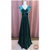 Image 1 : BRIDESMAID DRESS : Size M14 : Morilee : 14102 Maternity : Emerald : Stretch Velvet