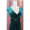 Image 2 : BRIDESMAID DRESS : Size M14 : Morilee : 14102 Maternity : Emerald : Stretch Velvet