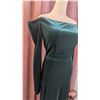 Image 2 : BRIDESMAID DRESS : Size 16 : Morilee : 21724 : Emerald : Stretch Velvet