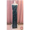 Image 1 : BRIDESMAID DRESS : Size 16 : Morilee : 21805 : Emerald : Floral Velvet