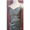 Image 2 : BRIDESMAID DRESS : Size 16 : Morilee : 21761 : Moss : Satin