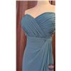 Image 2 : BRIDESMAID DRESS : Size 16 : Alfred Angelo : 7411 : Ocean : Chiffon