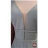Image 3 : BRIDESMAID DRESS : Size 10 : Allure : 1683 : Slate : Stretch Satin