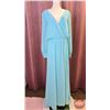 Image 1 : BRIDESMAID DRESS : Gather & Gowns : 2027 "Faith" : Pool : Chiffon