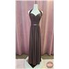 Image 1 : BRIDESMAID DRESS : Size 8 : Gather & Gown  : 573 : Mink : Stretch Satin