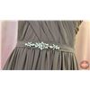 Image 2 : BRIDESMAID DRESS : Size 8 : Gather & Gown  : 573 : Mink : Stretch Satin