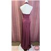 Image 3 : BRIDESMAID DRESS : Size 12 : Morilee : 31224 : Bordeaux : Luxe Satin