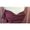 Image 2 : BRIDESMAID DRESS : Size 14 : Morilee : 21821 : Bordeaux : Luxe Satin