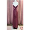 Image 2 : BRIDESMAID DRESS : Size 14 : Morilee : 21796 : Bordeaux : Chiffon