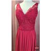 Image 2 : BRIDESMAID DRESS : Size 10 : Morilee : 21656 : Claret : Lace/Chiffon