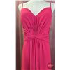 Image 2 : BRIDESMAID DRESS : Size 6 : Morilee : 21592 : Berry : Chiffon