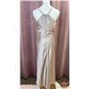 Image 2 : BRIDESMAID DRESS : Size 8 : Morilee : 21757 : Latte : Silky Satin : Tea Length