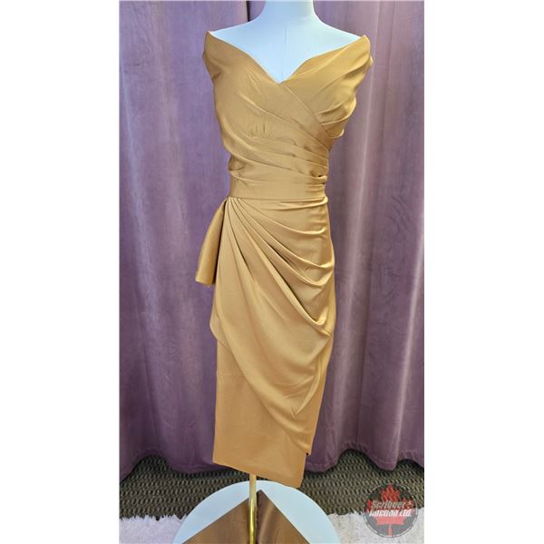 BRIDESMAID DRESS : Size 18 : J'Adore Australia/Nicoletta : JX5061 : Copper : Tea Length