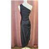 Image 2 : BRIDESMAID DRESS : Size 10 : Morilee : 21823 : Black : Luxe Satin : Tea Length