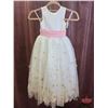 Image 1 : FLOWER GIRL DRESS : Size 3 : Jasmine : YF201 : Ivory/Sweet Pea