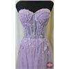 Image 2 : GRAD GOWN : Size 8 : Monsini : 31921 : Lavendar