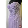 Image 3 : GRAD GOWN : Size 8 : Monsini : 31921 : Lavendar