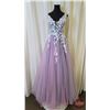 Image 1 : GRAD GOWN : Size 16 : Alyce Paris : 60894 : Silver Lake/French Pink