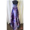 Image 4 : GRAD GOWN : Size 12 : Monsini : 40008 : Purple Print