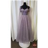 Image 1 : GRAD GOWN : Size 2 : Azure : A9037 : Dusty Lavender