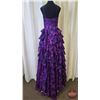 Image 4 : GRAD GOWN : Size 6 : Alyce Paris : 61886 : Purple/Multi