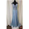 Image 1 : GRAD GOWN : Size 16 : Azure : A8022 : Light Blue