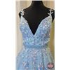 Image 2 : GRAD GOWN : Size 6 : Amarra : 20131 : Light Blue