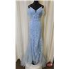 Image 1 : GRAD GOWN : Size 4 : Amarra : 88511 : Light Blue