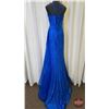 Image 4 : GRAD GOWN : Size 14 : Azure : A8011 : Royal Blue