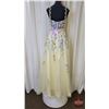 Image 5 : GRAD GOWN : Size 6 : Alyce Paris : 61909 : Light Yellow/Multi