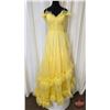 Image 1 : GRAD GOWN : Size 12 : Azure : A8001 : Yellow