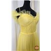 Image 2 : GRAD GOWN : Size 12 : Azure : A8001 : Yellow