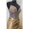 Image 2 : GRAD GOWN : Size 4 : Colors Dress Prom : 3566 : Dark Nude/Gold
