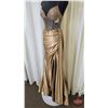 Image 4 : GRAD GOWN : Size 4 : Colors Dress Prom : 3566 : Dark Nude/Gold