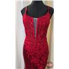 Image 2 : GRAD GOWN : Size 4 : Azure : A7028 : Red