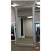 Image 1 : FIXTURE : Large Bevelled Mirror w/Silver Frame