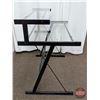 Image 2 : FIXTURE : Glass Top Dual Level Desk