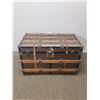 Image 1 : FIXTURE : Antique Trunk Slat Wood Trunk