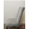Image 3 : FIXTURE : Velvet Dining Chair Cover - Grey