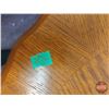 Image 8 : FIXTURE : Wooden Scalloped Edge Oval Coffee Table & End Table