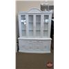 Image 1 : FIXTURE : White Painted China Cabinet w/Under Storage