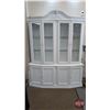 Image 1 : FIXTURE : White Painted China Cabinet w/Under Storage