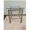 Image 1 : FIXTURE : Glass Top 2 Tier End Table
