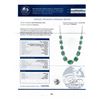 Image 4 : 99.00 ctw Emerald and 2.92 ctw Diamond Platinum Necklace