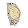 Image 3 : Rolex Mens 2 Tone Champagne Index Diamond And Sapphire Bezel Datejust Wristwatch