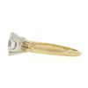 Image 3 : Vintage 14k Gold & Platinum 0.82 ctw G VS Diamond Solitaire Wheat Engagement Rin