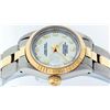 Image 9 : Rolex Ladies Two Tone White Roman Fluted Bezel Wristwatch 26MM