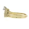 Image 3 : 14K Gold 0.40 ctw Round Brilliant Diamond Engagement Ring & Band Fit Together Se