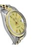 Image 3 : Rolex Mens Two Tone Gold And Steel Champagne Index Datejust Wristwatch 36MM